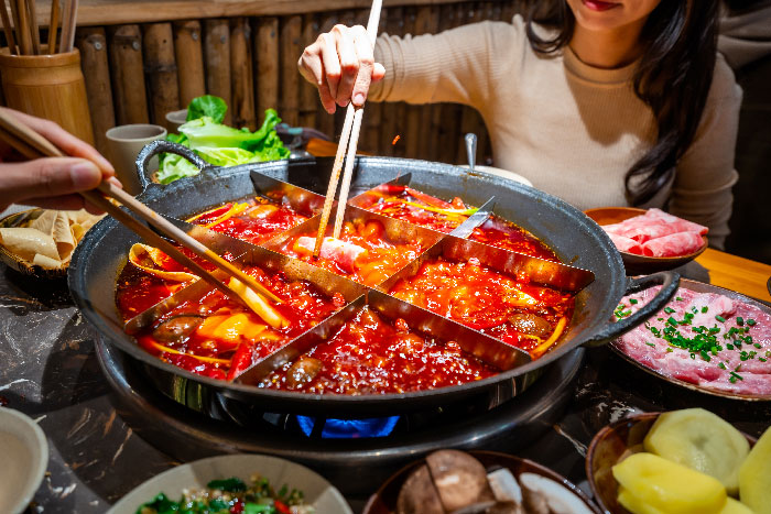 comida típica del mercado en chingqing